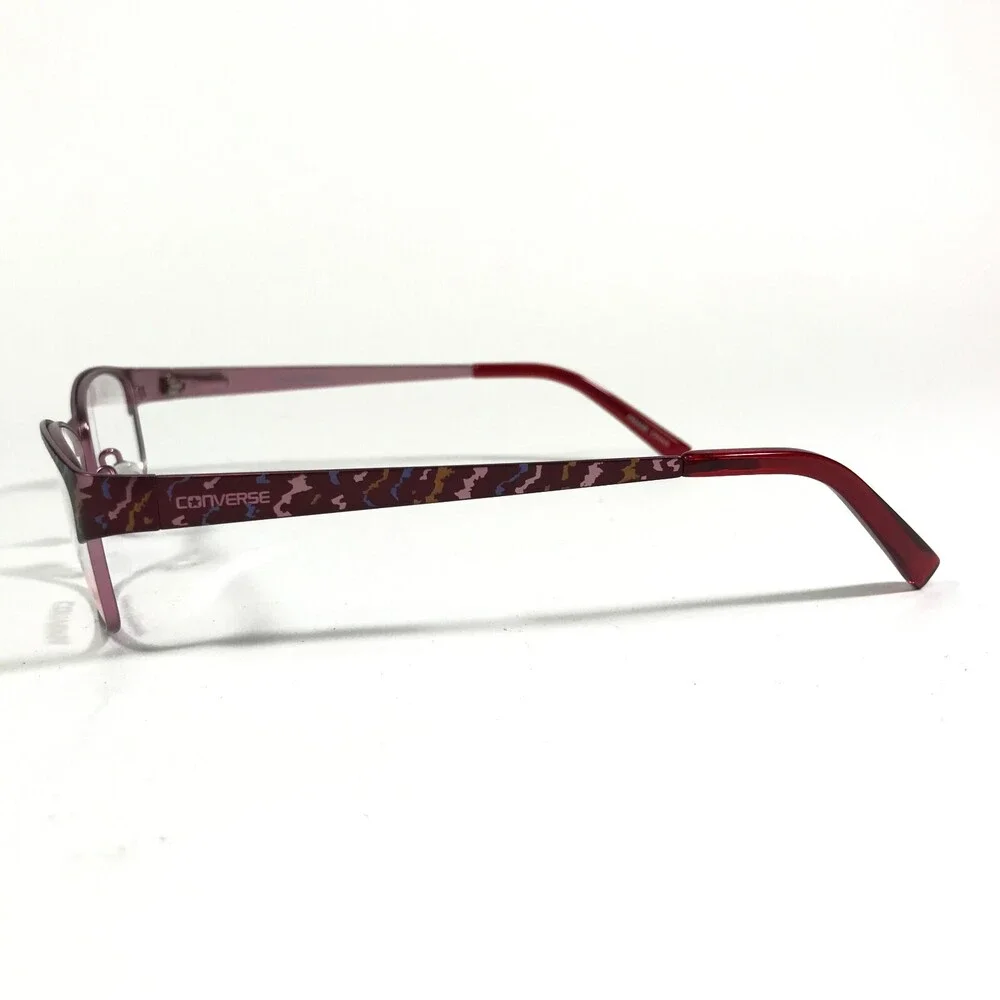 Converse Kids Eyeglasses Frames K014 BURGUNDY Pink Rectangular 47-15-130